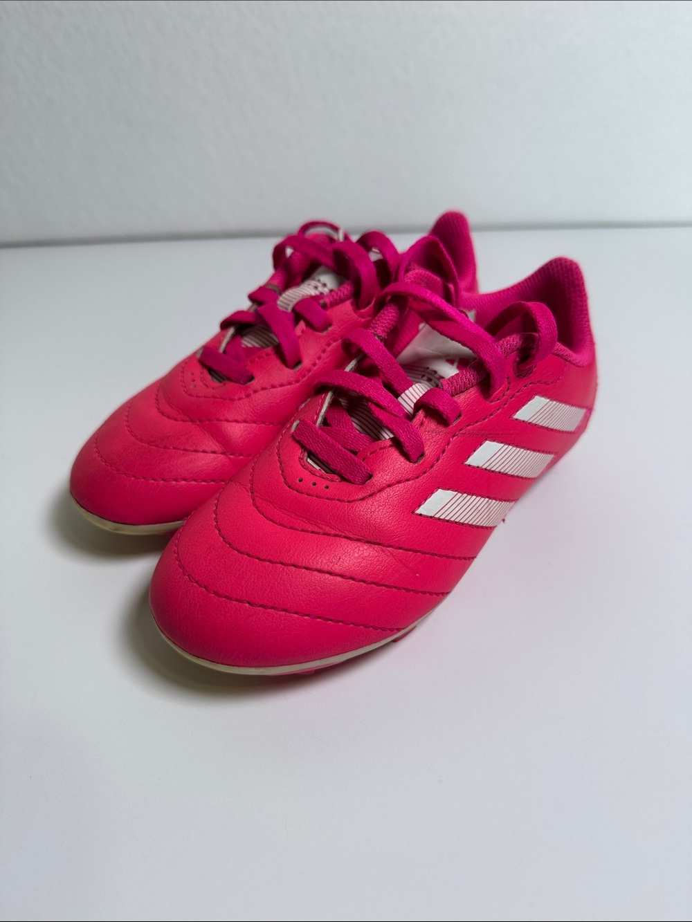 Adidas Goletto Youth Soccer Cleats Pink White Size 11K